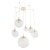 CADIX GOLD Lampa sufitowa 7 4608 TK Lighting Złoty Transparentny