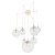 CADIX GOLD Lampa sufitowa 7 4608 TK Lighting Złoty Transparentny