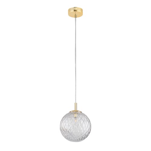 CADIX GOLD Lampa wisząca 1 210 4609 TK Lighting Złoty Transparentny