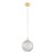 CADIX GOLD Lampa wisząca 1 210 4609 TK Lighting Złoty Transparentny