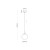 CADIX GOLD Lampa wisząca 1 210 4609 TK Lighting Złoty Transparentny