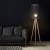 WALZ BLACK Lampa podłogowa 1 FSC 100%, SA-COC-006060 5599 TK Lighting Sosna Czarny