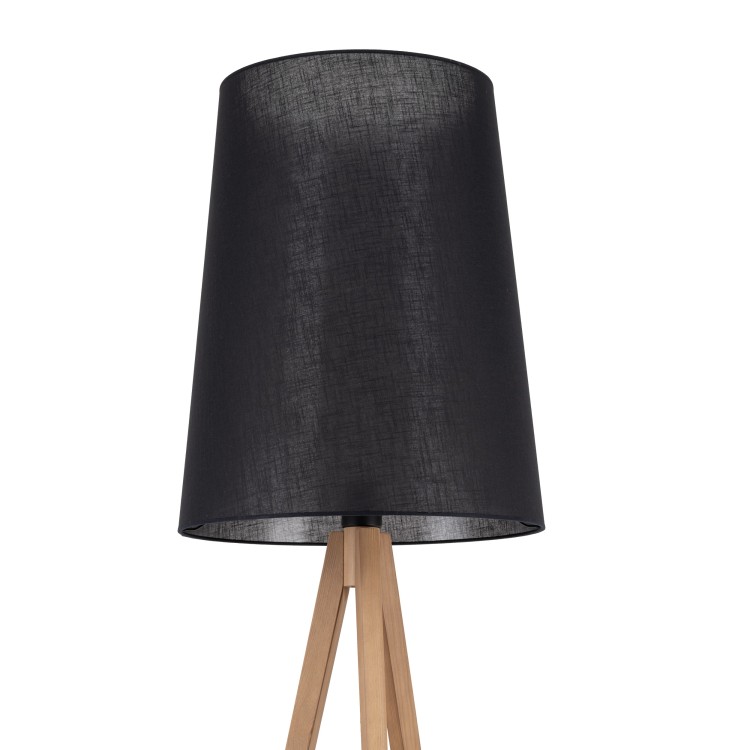 WALZ BLACK Lampa podłogowa 1 FSC 100%, SA-COC-006060 5599 TK Lighting Sosna Czarny