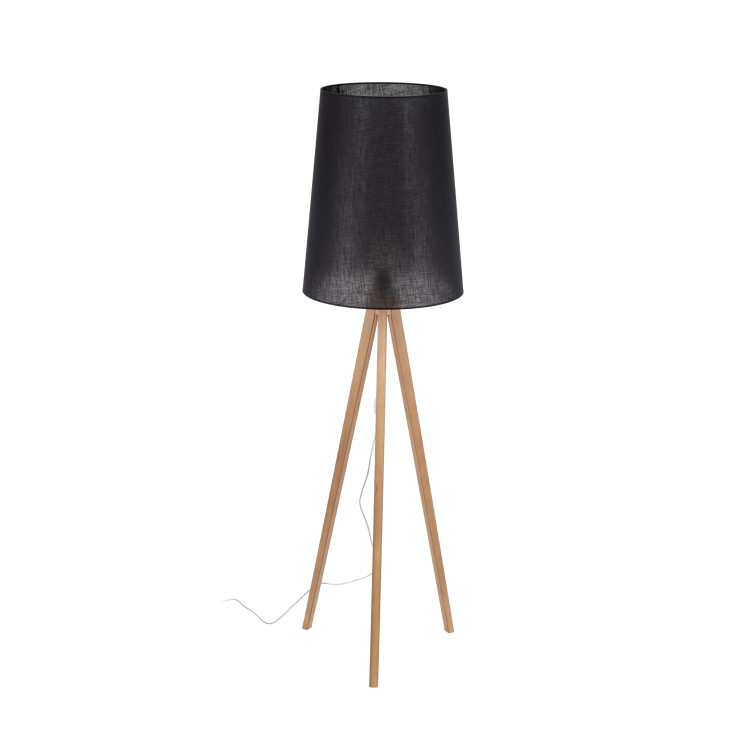WALZ BLACK Lampa podłogowa 1 FSC 100%, SA-COC-006060 5599 TK Lighting Sosna Czarny
