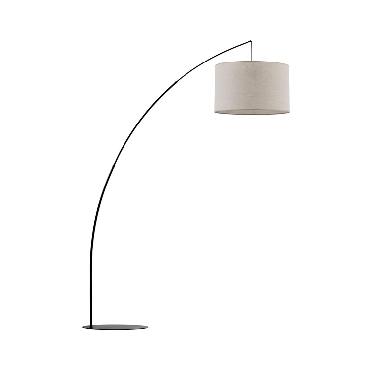 MOBY NATURE Lampa podłogowa 1 5486 TK Lighting Czarny Len