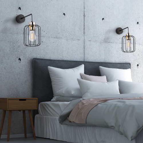 GALAXY NEW Kinkiet 1 4742 TK Lighting Złoty, Czarny Czarny