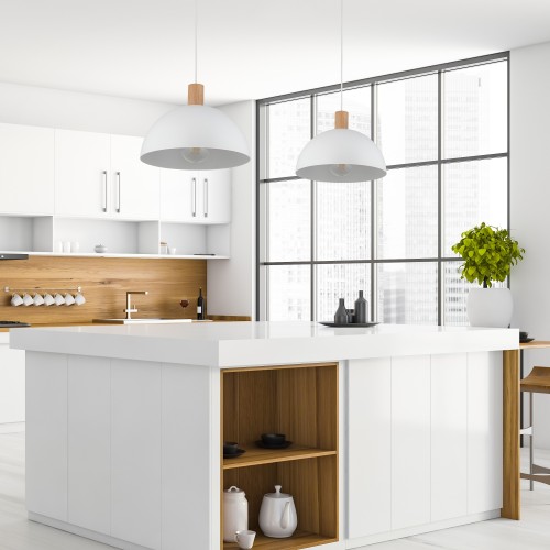 OSLO WHITE Lampa wisząca 1 4851 TK Lighting Biały, Sosna Biały