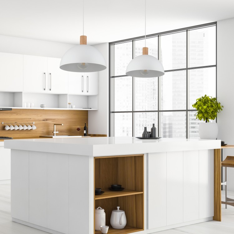 OSLO WHITE Lampa wisząca 1 4851 TK Lighting Biały, Sosna Biały