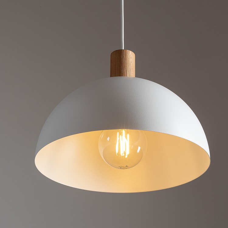 OSLO WHITE Lampa wisząca 1 4851 TK Lighting Biały, Sosna Biały