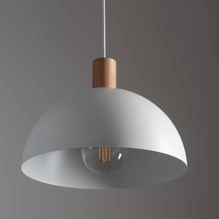 OSLO WHITE Lampa wisząca 1 4851 TK Lighting Biały, Sosna Biały