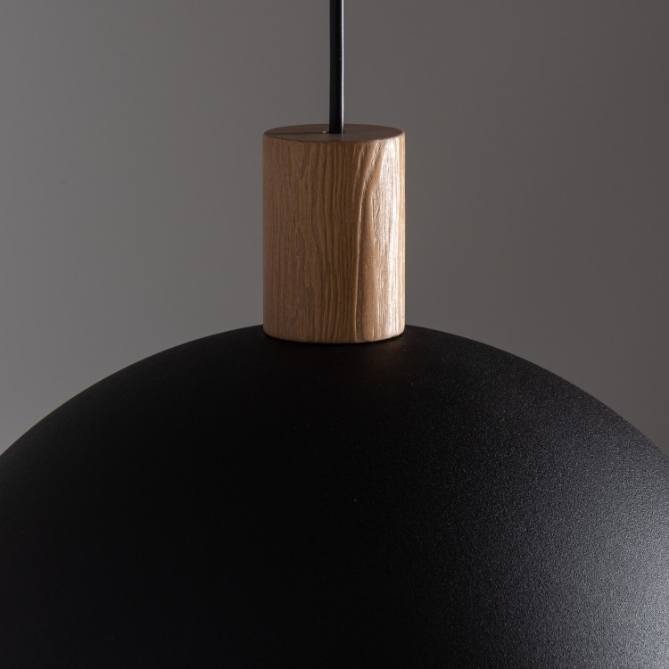 OSLO BLACK Lampa wisząca 1 4852 TK Lighting Sosna, Czarny Czarny