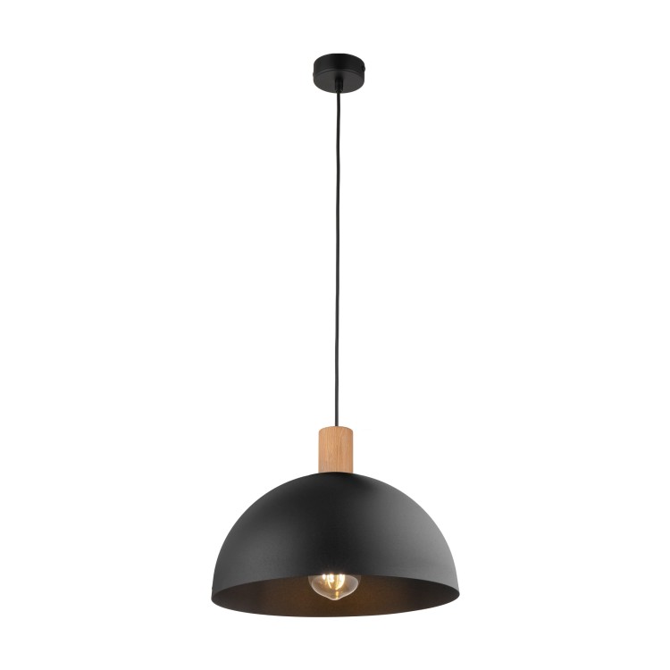 OSLO BLACK Lampa wisząca 1 4852 TK Lighting Sosna, Czarny Czarny