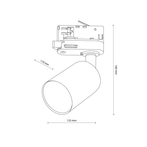TRACER Trójobwodowy TOP WHITE 1 GU10 4849 TK Lighting Biały Biały