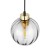 DEVI TRANSPARENT Lampa wisząca 1 180 4646 TK Lighting Złoty, Czarny Transparentny