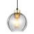 DEVI TRANSPARENT Lampa wisząca 1 180 4646 TK Lighting Złoty, Czarny Transparentny