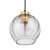 DEVI TRANSPARENT Lampa wisząca 1 180 4646 TK Lighting Złoty, Czarny Transparentny