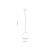 DEVI TRANSPARENT Lampa wisząca 1 180 4646 TK Lighting Złoty, Czarny Transparentny
