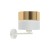 HILTON WHITE/GOLD Kinkiet 1 4770 TK Lighting Biały Złoty, Biały