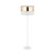 HILTON WHITE/GOLD Lampa podłogowa 1 5074 TK Lighting Biały Złoty, Biały
