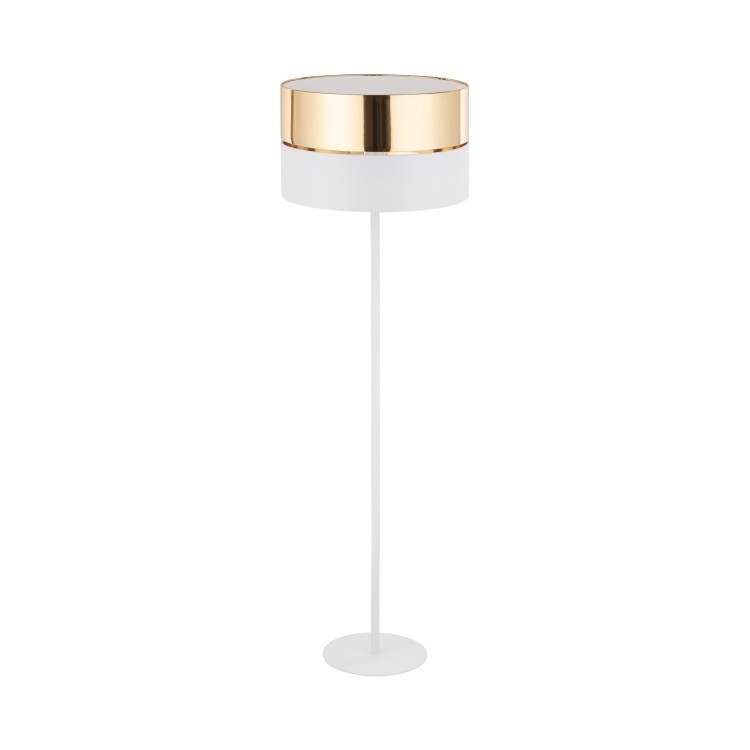HILTON WHITE/GOLD Lampa podłogowa 1 5074 TK Lighting Biały Złoty, Biały