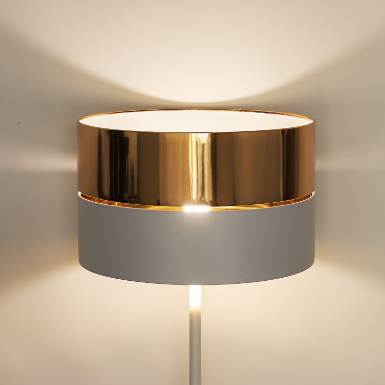 HILTON WHITE/GOLD Lampa podłogowa 1 5074 TK Lighting Biały Złoty, Biały
