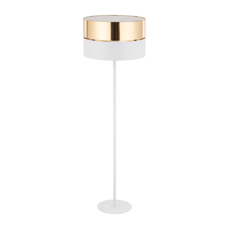 HILTON WHITE/GOLD Lampa podłogowa 1 5074 TK Lighting Biały Złoty, Biały