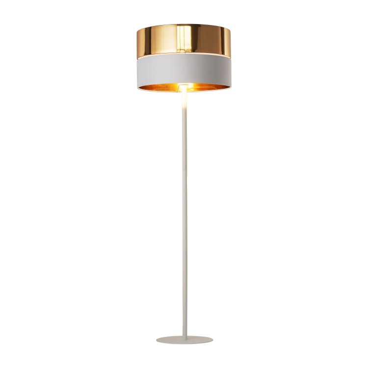 HILTON WHITE/GOLD Lampa podłogowa 1 5074 TK Lighting Biały Złoty, Biały