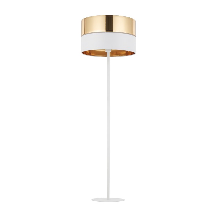 HILTON WHITE/GOLD Lampa podłogowa 1 5074 TK Lighting Biały Złoty, Biały