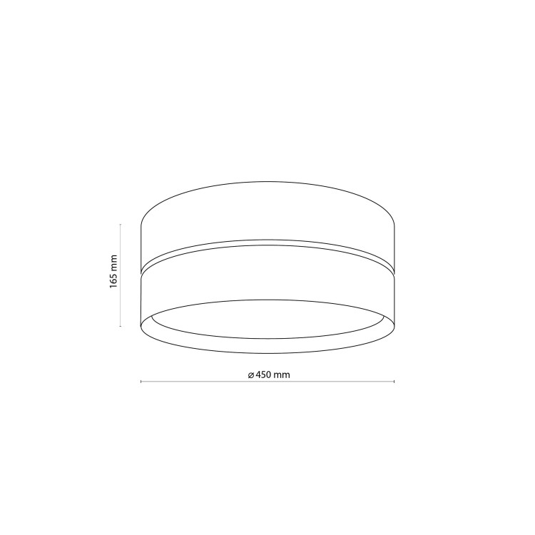 HILTON WHITE/GOLD Lampa sufitowa 4  450 4772 TK Lighting Biały Złoty, Biały