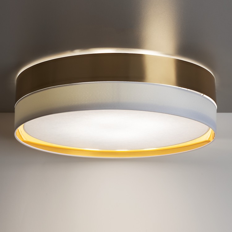 HILTON WHITE/GOLD Lampa sufitowa 4 600 4773 TK Lighting Biały Złoty, Biały