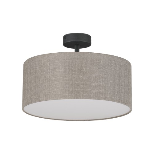 RONDO LINEN Lampa sufitowa 4 400 6247 TK Lighting Czarny Len, Biały