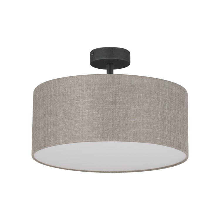 RONDO LINEN Lampa sufitowa 4 400 6247 TK Lighting Czarny Len, Biały