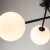 FAIRY BLACK Lampa sufitowa 3 4854 TK Lighting Czarny Biały
