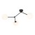 FAIRY BLACK Lampa sufitowa 3 4854 TK Lighting Czarny Biały