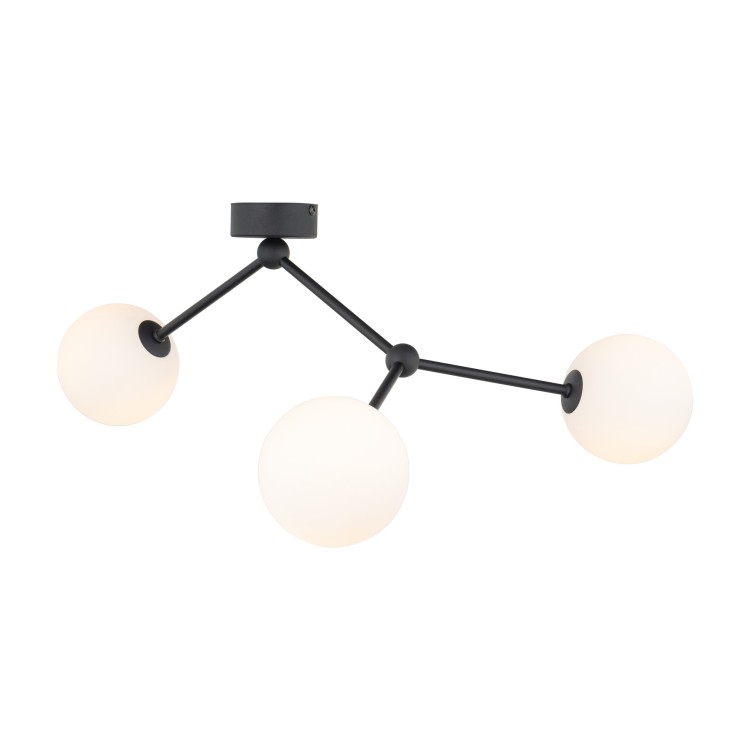 FAIRY BLACK Lampa sufitowa 3 4854 TK Lighting Czarny Biały