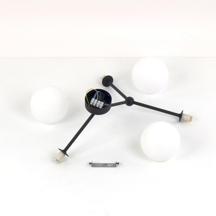 FAIRY BLACK Lampa sufitowa 3 4854 TK Lighting Czarny Biały