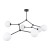 FAIRY BLACK Lampa sufitowa 6 4856 TK Lighting Czarny Biały