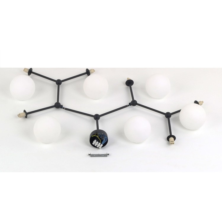 FAIRY BLACK Lampa sufitowa 6 4856 TK Lighting Czarny Biały