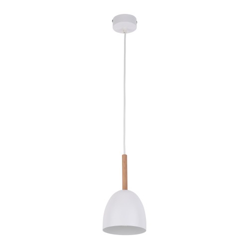 NORD WHITE Lampa wisząca 1 4868 TK Lighting Biały, Sosna Biały