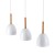 NORD WHITE Lampa wisząca 3 4869 TK Lighting Biały, Sosna Biały