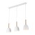NORD WHITE Lampa wisząca 3 4869 TK Lighting Biały, Sosna Biały
