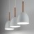 NORD WHITE Lampa wisząca 3 4869 TK Lighting Biały, Sosna Biały