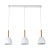 NORD WHITE Lampa wisząca 3 4869 TK Lighting Biały, Sosna Biały