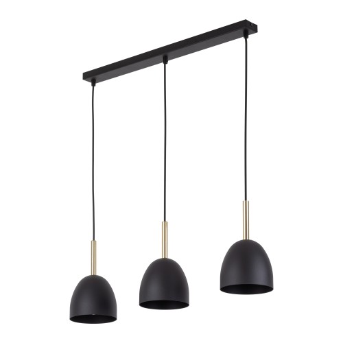 NORD BLACK Lampa wisząca 3 4871 TK Lighting Sosna, Czarny Czarny