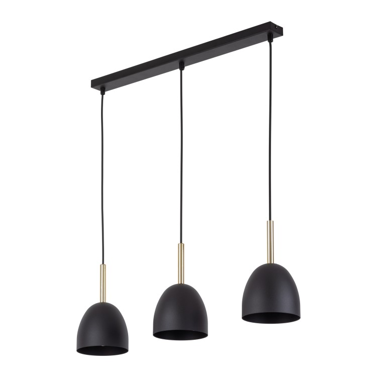 NORD BLACK Lampa wisząca 3 4871 TK Lighting Sosna, Czarny Czarny