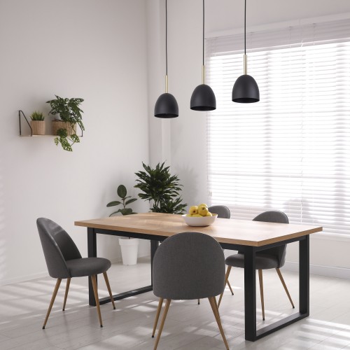 NORD BLACK Lampa wisząca 3 4871 TK Lighting Sosna, Czarny Czarny