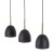 NORD BLACK Lampa wisząca 3 4871 TK Lighting Sosna, Czarny Czarny