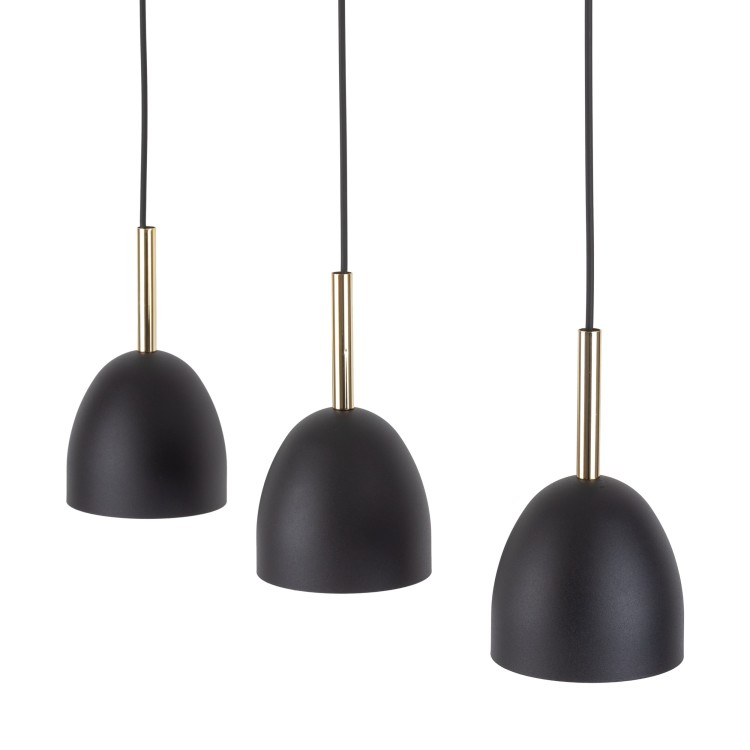 NORD BLACK Lampa wisząca 3 4871 TK Lighting Sosna, Czarny Czarny
