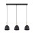 NORD BLACK Lampa wisząca 3 4871 TK Lighting Sosna, Czarny Czarny
