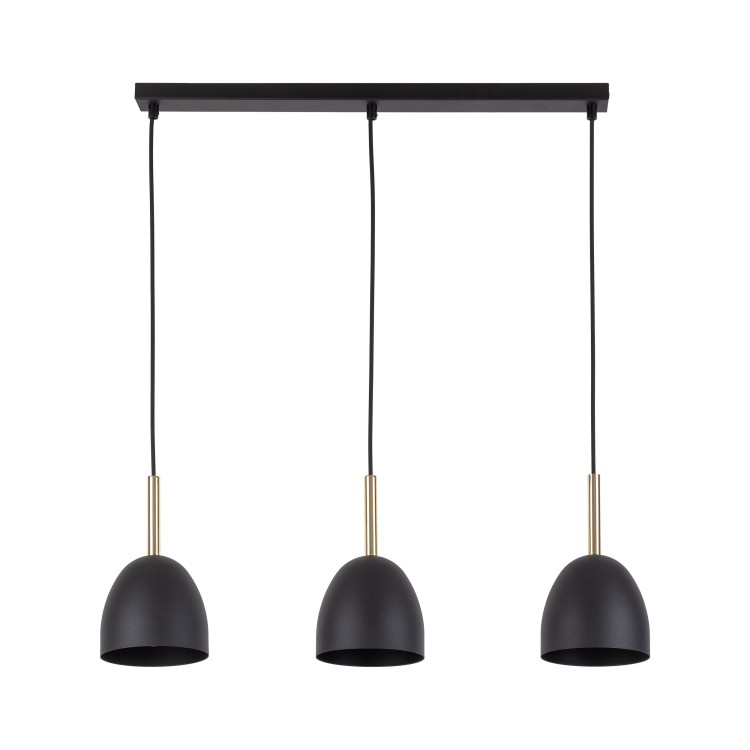 NORD BLACK Lampa wisząca 3 4871 TK Lighting Sosna, Czarny Czarny